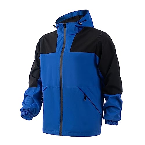 Beokeuioe Sport Jacke Herren übergangsjacke Softshelljacke mit Kapuze Softshell Jacket Fahrrad Windbreaker Herren Ultraleicht Wasserdicht Regenjacke Herren Atmungsaktiv Leichte von Beokeuioe