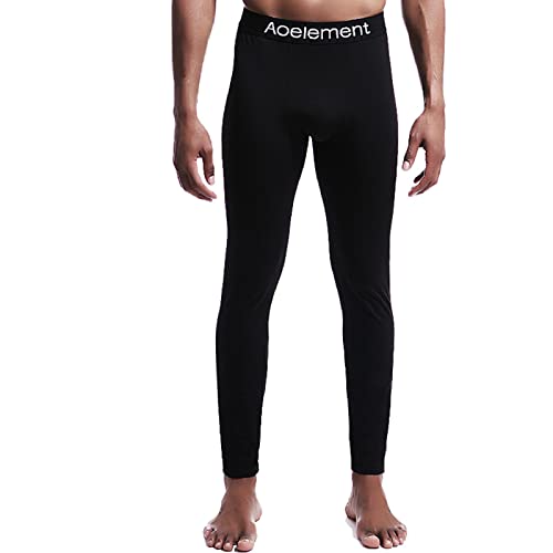 Beokeuioe Thermohose Winter Herren Thermounterwäsche Leggings Thermo Unterhose Lang Männer Warme Skiunterwäsche Leggings Thermo Unterwäsche Bulge Pouch Unterhosen von Beokeuioe