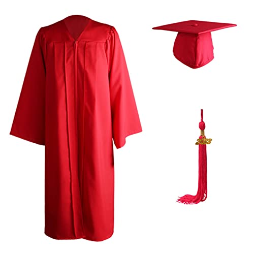 Beokeuioe Uni Master Kostüm für Hochschule Bachelor Abschlussfeiern, Geschenke 2023 Absolventen Anhänger Akademische Kleid Abschluss Talar mit Doktorhut und Quaste, Graduation Robe von Beokeuioe
