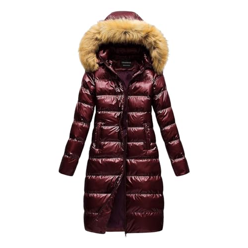 Beokeuioe Wintermantel Glänzender Daunenjacke Steppjacke Damen Winterjacke Kurze Outwear Frauen Winter Daunenmantel Mit Faux Pelzkragen Steppmantel Übergangsjacke Puffer Jacket Beokeuioe Wintermantel Glänzender Daunenjacke Steppjacke Damen Winterjacke Kurze Outwear Frauen Winter Daunenmantel Mit Faux Pelzkragen Steppmantel Übergangsjacke Puffer Jacket von Beokeuioe