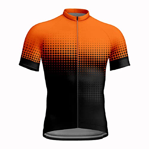 Beokeuioe Herren Radtrikot Kurzarm, Radsport T-Shirt Atmungsaktives Sommer Fahrrad Trikot Fahrradtrikot Schnelltrockend Trek Radtrikot Fahrradbekleidung für MTB Rennrad von Beokeuioe