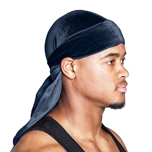 Samt Durag Unisex Bandana Kopftuch Melonen Bandana Bandana Cap Herren Hip Hop Rap Kopftuch Damen Kopfbedeckung Halstuch Bandana Kopftuch Cap Hippe Streetwear von Beokeuioe