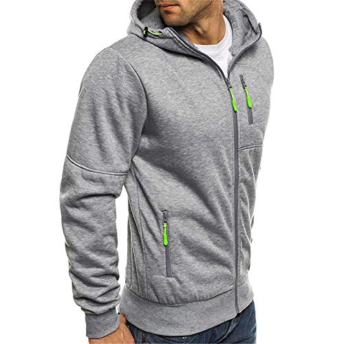 Sweatjacke Herren mit Kapuze Jacke Herren Hoodie Pullover mit Reißverschluss Kapuzenjacke Sportjacke Zip Hoodie Herren Kapuzenpullover Reißverschluss Casual Sweatshirts Slim Fit Langarmshirts von Beokeuioe