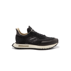 Be Positive Space Race Wing Schwarze Sneaker - Leder- & Stoffmix von Bepositive