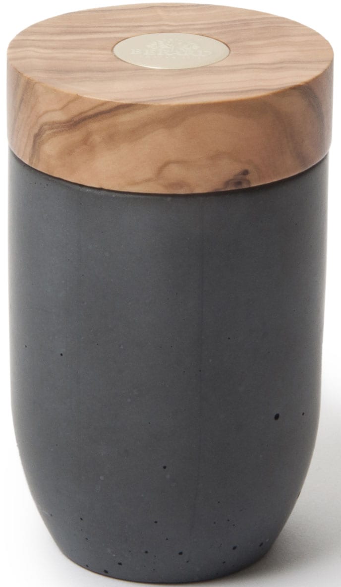 BERARD FRANCE 1892 Salz-/Pfeffermühle "Millanari" Beton-Optik/Olivenholz, Edelstahl-Mahlwerk von Berard France 1892