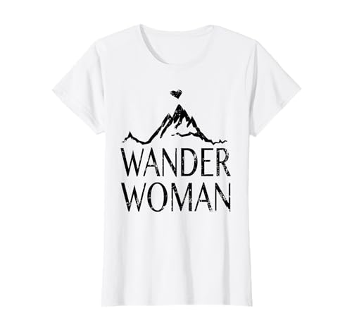 Wander Woman Herz Berge Outdoor Trekking Alpenherz T-Shirt von Berg Wandern Herzchen