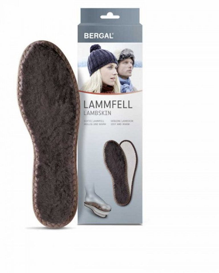Bergal Einlegesohlen LAMMFELL, BRAUN von Bergal