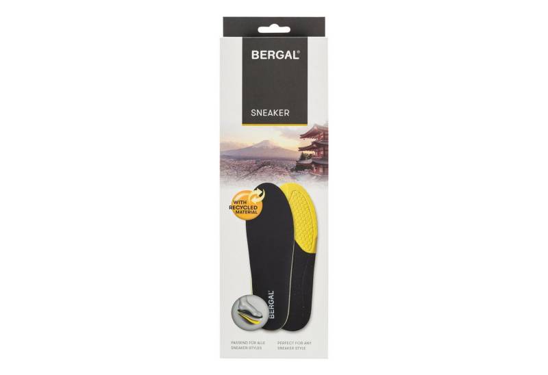 Bergal Fußbetteinlage Sneaker - praktisch und bequem passt die Einlegesohle zu jedem Sneaker von Bergal