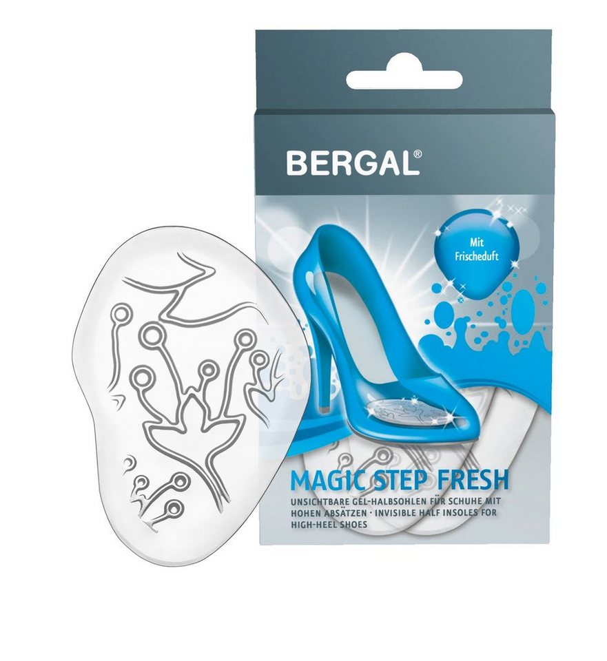 Bergal Gelpolster Magic Step Fresh - extra weiche Gel-Halbsohle mit blumig-frischem Duft Bergal Gelpolster Magic Step Fresh - extra weiche Gel-Halbsohle mit blumig-frischem Duft von Bergal