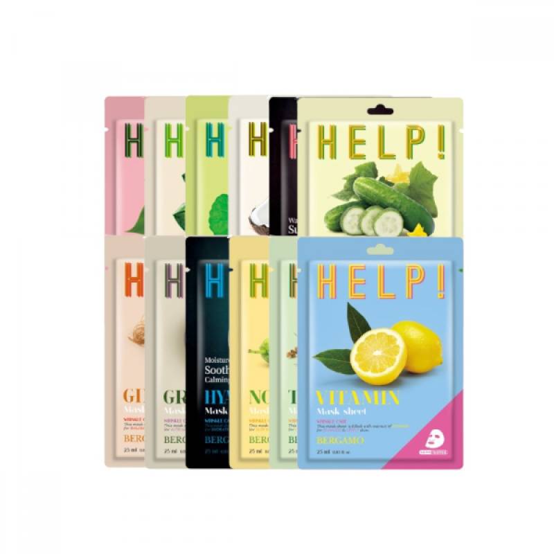 Bergamo - Help! Mask Pack Set (Random Flavor) - 6stücke von Bergamo