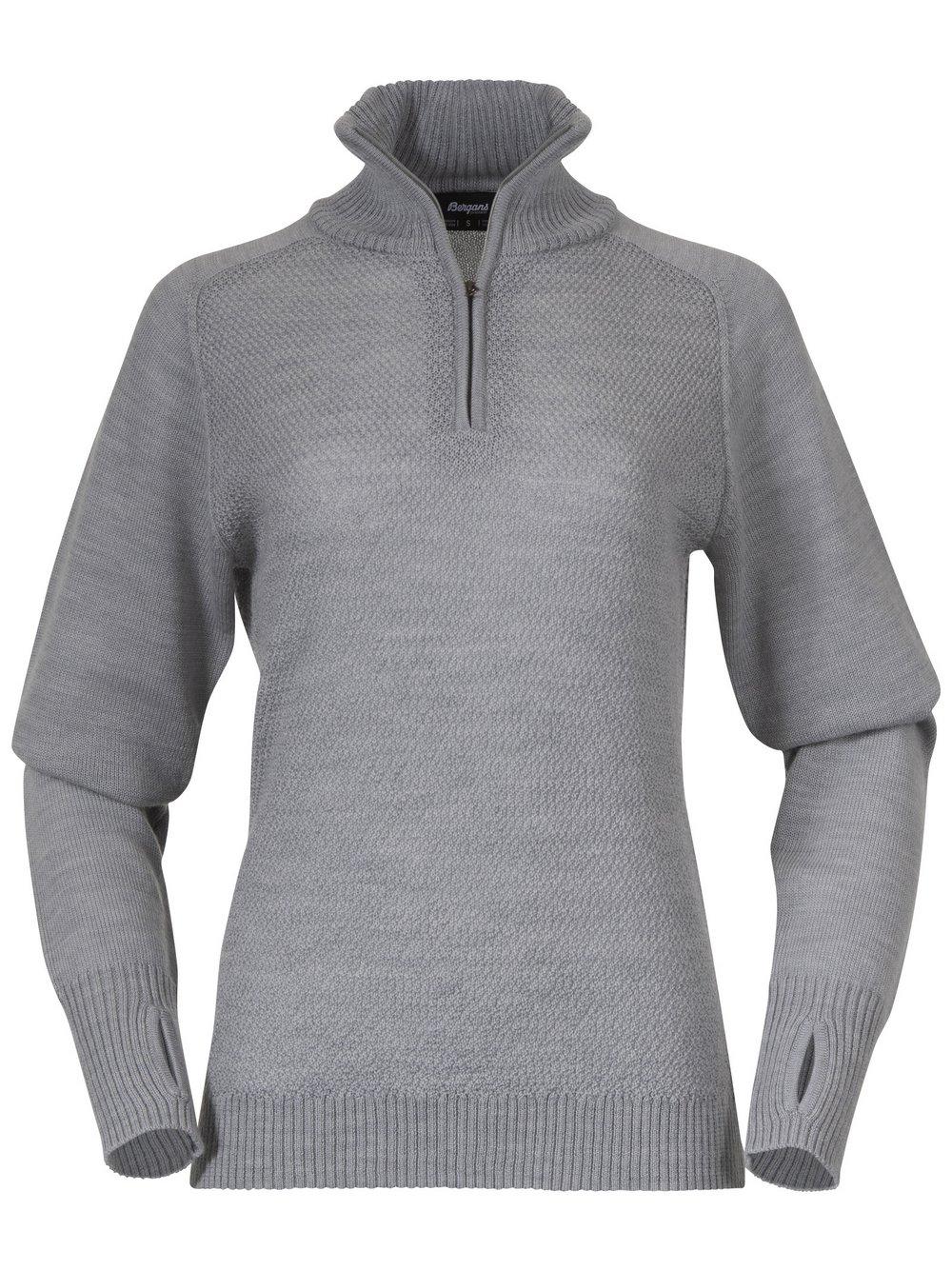 Bergans of Norway Strickpullover Damen Wolle, grau von Bergans of Norway