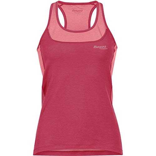 Bergans Cecilie Active Wool Singlet - Creamy Rouge/Light Creamy Rouge - M von Bergans