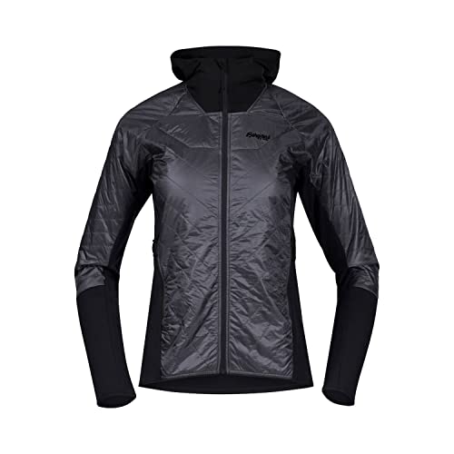 Bergans Cecilie Light Insulated Hybrid Jacket - Solid Dark Grey / Black - L von Bergans