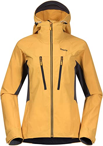 Bergans Cecilie Mountain Softshell Jacket - Light Golden Yellow / Solid Dark Grey - S von Bergans