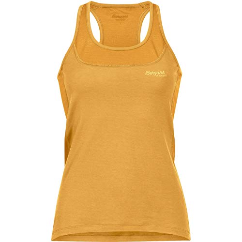 Bergans Damen Cecilie Active Wool Top M Light Golden Yellow-Dark Grey von Bergans