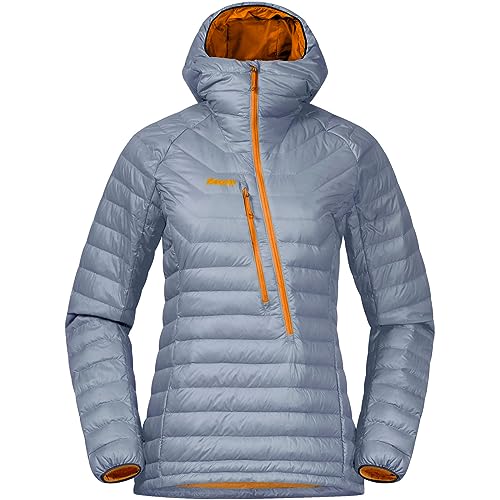 Bergans Damen Cecilie Down Light Anorak, misty sky blue-lush yellow, M von Bergans