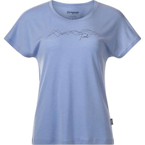 Bergans Damen Tind Crux Merino T-Shirt, Blueberry Milk-Navy Blue gml, L Bergans Damen Tind Crux Merino T-Shirt, Blueberry Milk-Navy Blue gml, L von Bergans