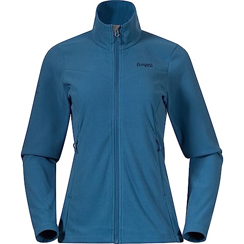 Bergans Finnsnes Fleece W Jacket Blau - Leichte warme Damen Fleecejacke, Größe S - Farbe North Sea Blue von Bergans