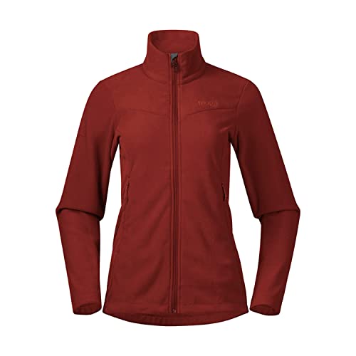 Bergans Finnsnes Fleece W Jacket Rot - Leichte warme Damen Fleecejacke, Größe S - Farbe Chianti Red von Bergans