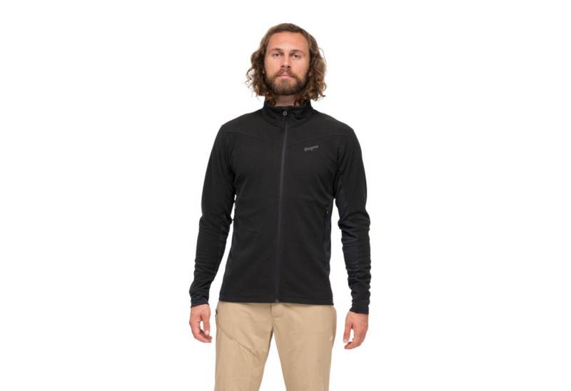 Bergans Fleecejacke Rabot Midlayer (leicht, atmungsaktiv) schwarz Herren von Bergans