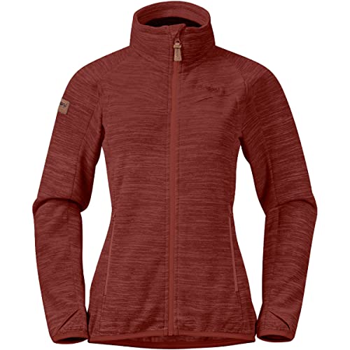 Bergans Hareid Fleece W Jacket NoHood, M, Chianti red von Bergans