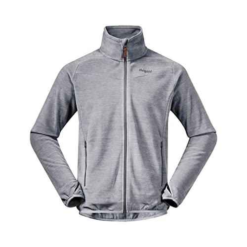 Bergans Hareid Fleece Jacket NoHood - Aluminium - L von Bergans
