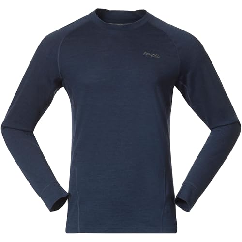 Bergans Herren Inner:Pure Merino Longsleeve, Navy Blue, L von Bergans