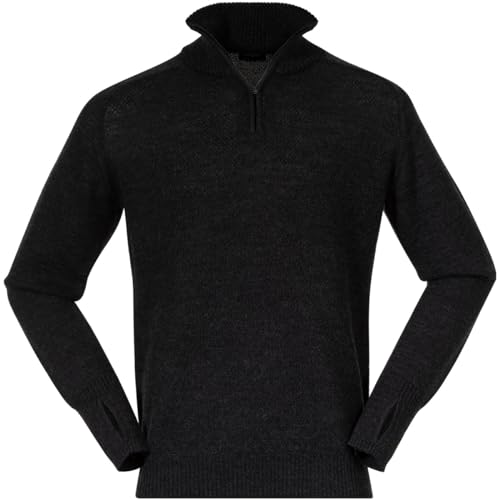 Bergans Herren Ulriken Light Merino Pullover, Dark Shadow Grey, L von Bergans