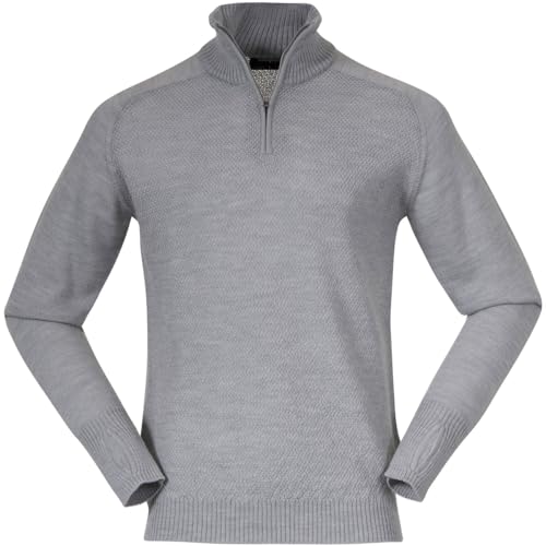 Bergans Herren Ulriken Light Merino Pullover, Magnesium Grey, L von Bergans