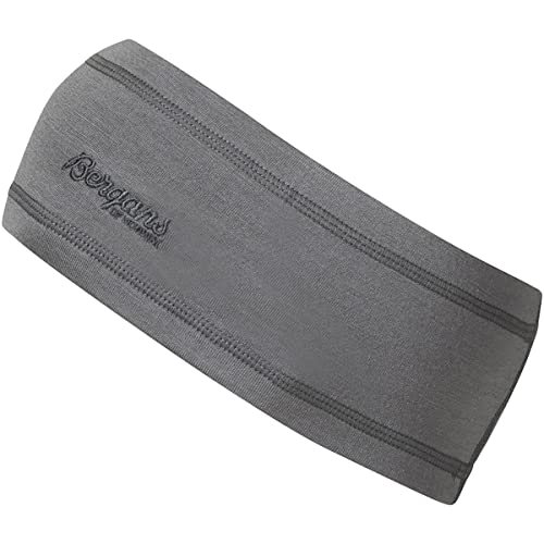 Bergans Kinder Wool Stirnband, solid grey, 52 von Bergans