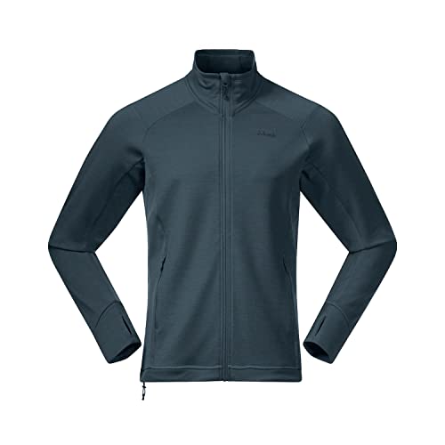 Bergans M Finnsnes Fleece Jacket Blau - Leichte warme Herren Fleecejacke, Größe M - Farbe Orion Blue von Bergans