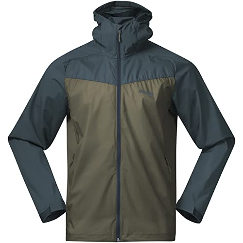 Bergans Microlight Jacket - Green Mud / Orion Blue - L von Bergans