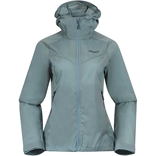 Bergans Microlight W Jacket Blau - Atmungsaktive leichte Damen Windjacke, Größe L - Farbe Smoke Blue von Bergans