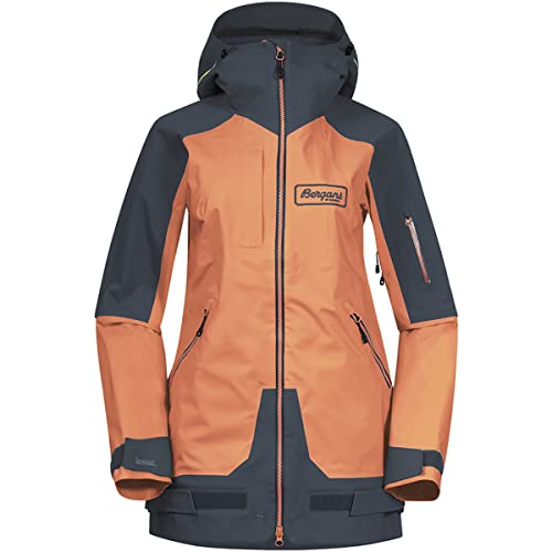 Bergans Myrkdalen V2 3l W Jacket Colorblock-Orange - Dermizax™ Wasserdichte atmungsaktive Damen Dermizax Skijacke, Größ von Bergans