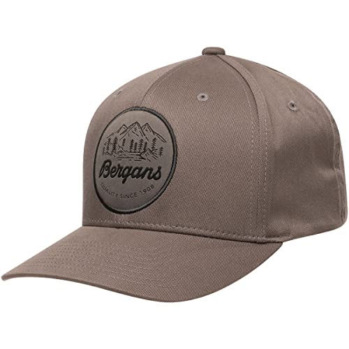 Bergans Nordmarka Snapback Cap Grau - Stylische bequeme Cap, Größe One Size - Farbe Solid Grey von Bergans