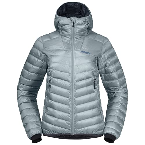 Bergans Senja Down Light W Jacket w/Hood - Misty Forest/Orion Blue - L von Bergans