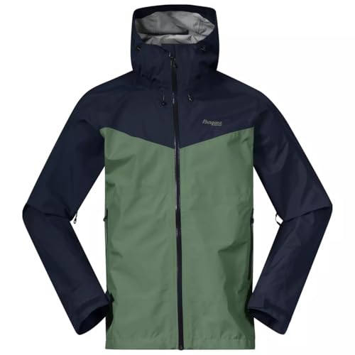 Bergans Herren Skar Light 3L Shell Jacke, Dark Jade Green-Navy Blue, S von Bergans