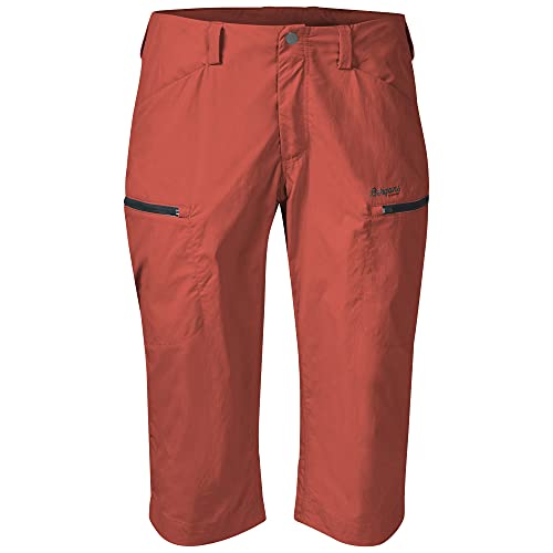 Bergans Utne Pirate W Pants Orange - Leichte atmungsaktive Damen 3/4 Wanderhose, Größe L - Farbe Brick von Bergans