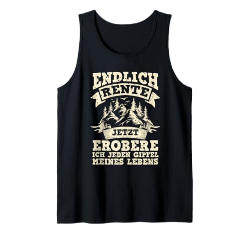 Herren Rente Wandern Wanderer Rentner Ruhestand Tank Top Herren Rente Wandern Wanderer Rentner Ruhestand Tank Top von Berge Wandern Pension Wandersport Rente