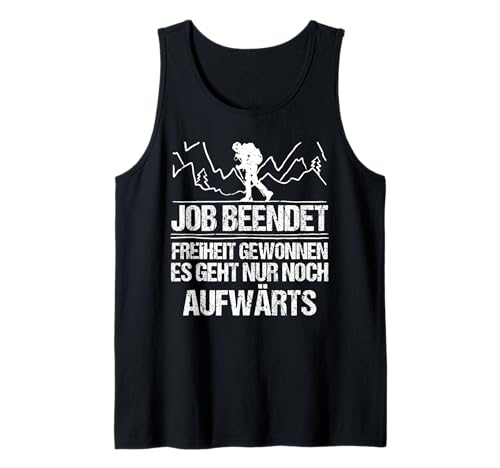 Herren Rente Wandern Wanderer Rentner Ruhestand Tank Top von Berge Wandern Pension Wandersport Rente