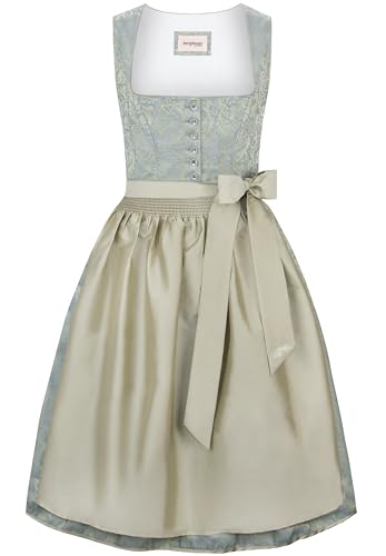 Bergfeuer Damen Elodie Midi Dirndl, Salbei, 42 von Bergfeuer