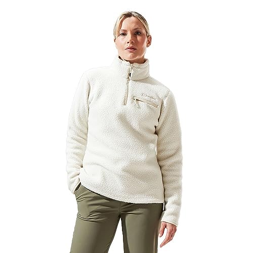 Berghaus Darria Half Zip Fleece für Damen, Weiß, 42 von Berghaus