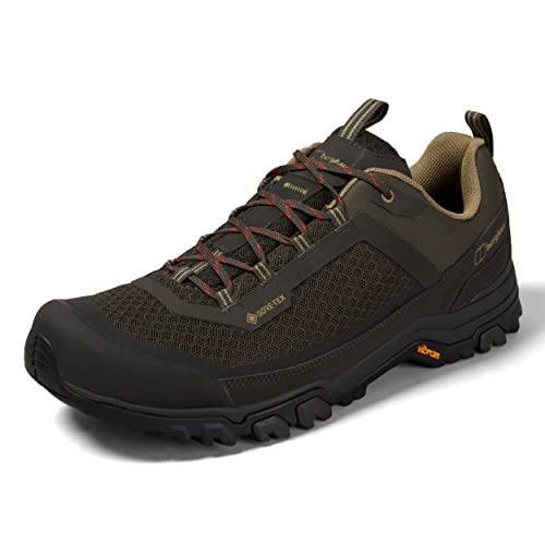 Berghaus Herren Ground Attck Active Gore-Tex Wanderschuhe, Braun/Grün, 44.5 EU von Berghaus