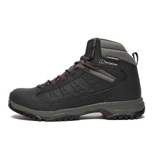 Berghaus Herren Expeditor Ridge 2.0 Wasserdichte Wanderstiefel, Atmungsaktiv, Langlebig, Extra Dämpfung, Schwarz/Rot, 44.5 EU von Berghaus