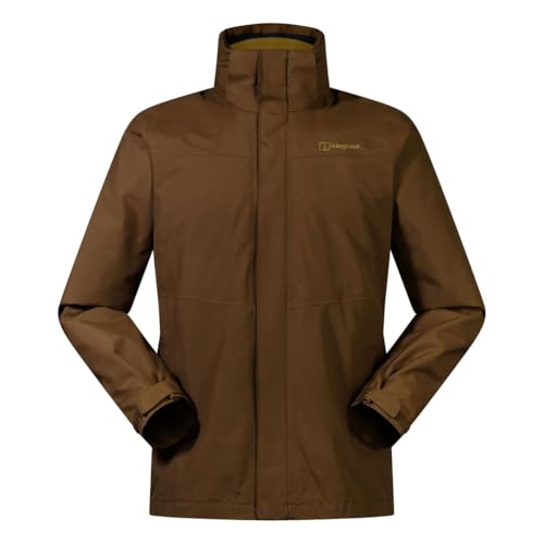 Berghaus Hillwalker Gemini 3-in-1-Jacke für Herren, Bark, 52 von Berghaus