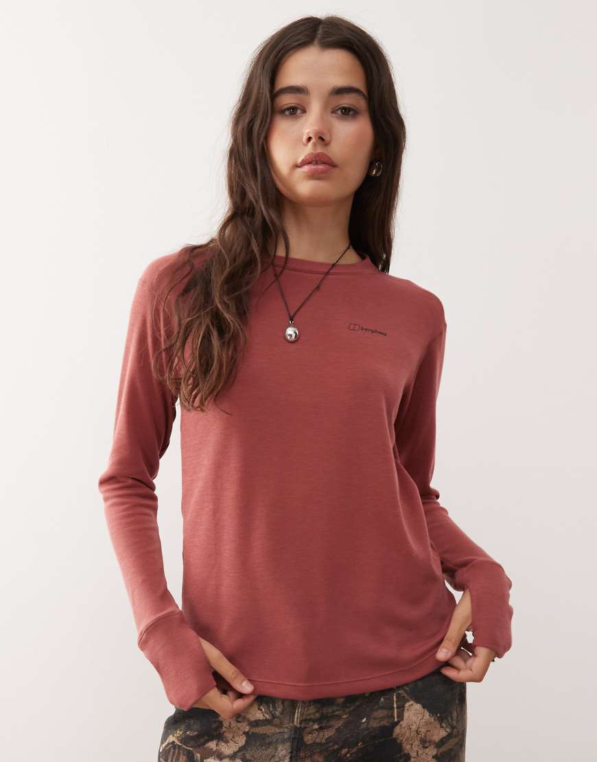 Berghaus - Ivyhill - Oberteil in Rot mit Rundhalsausschnitt von Berghaus