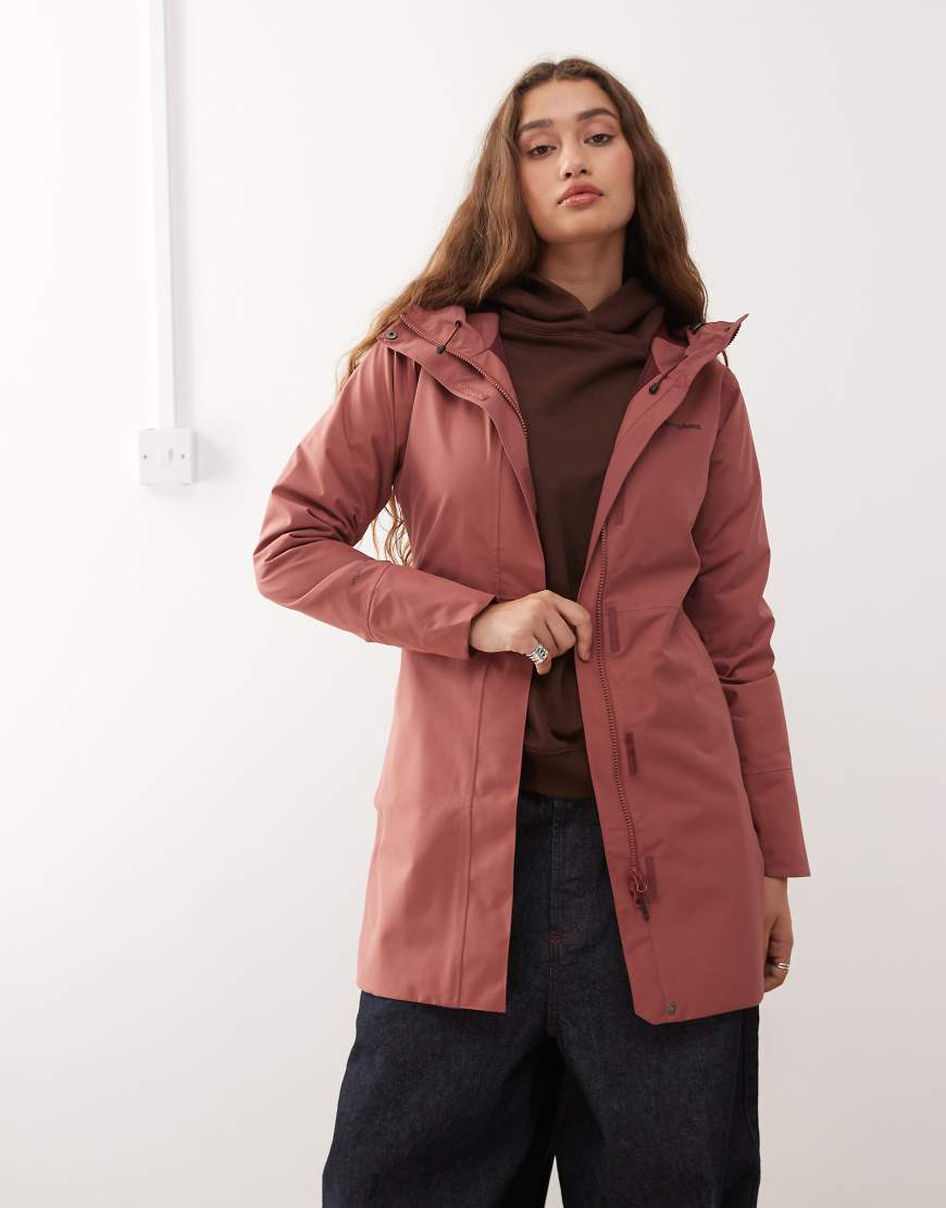 Berghaus - Omeara - Lange Damenjacke in Rot von Berghaus