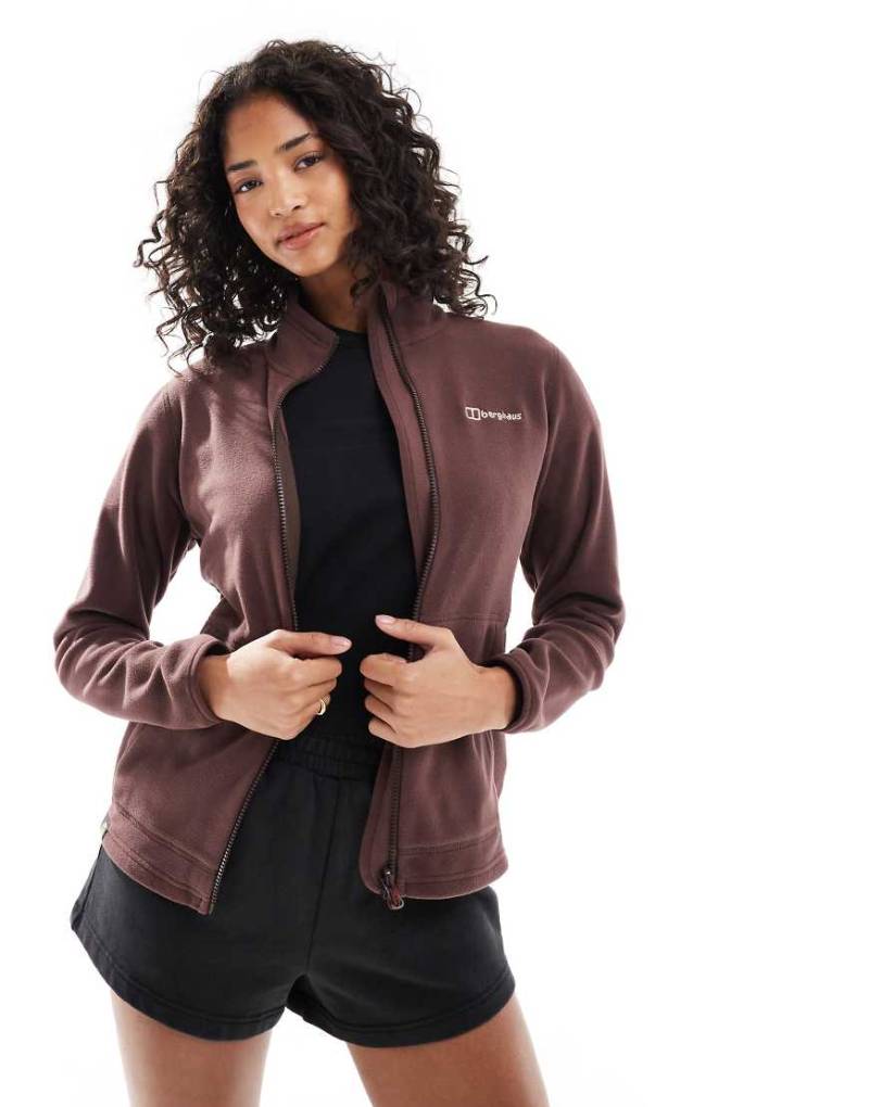 Berghaus - Prism 2.0 Micro - Fleecejacke in Burgunderrot mit Reißverschluss-Braun von Berghaus