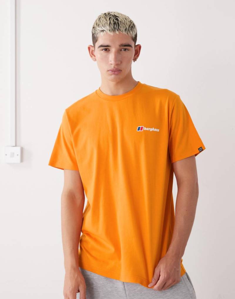Berghaus - T-Shirt in Orange mit Logo auf Vorder- und Rückseite von Berghaus