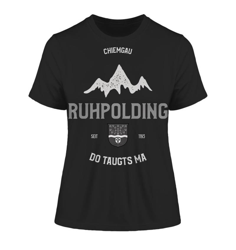 Ruhpolding Do Taugts Ma Damen Shirt | Figurbetontes Organic Baumwoll Bayern Urlaub Souvenir von Bergheimat